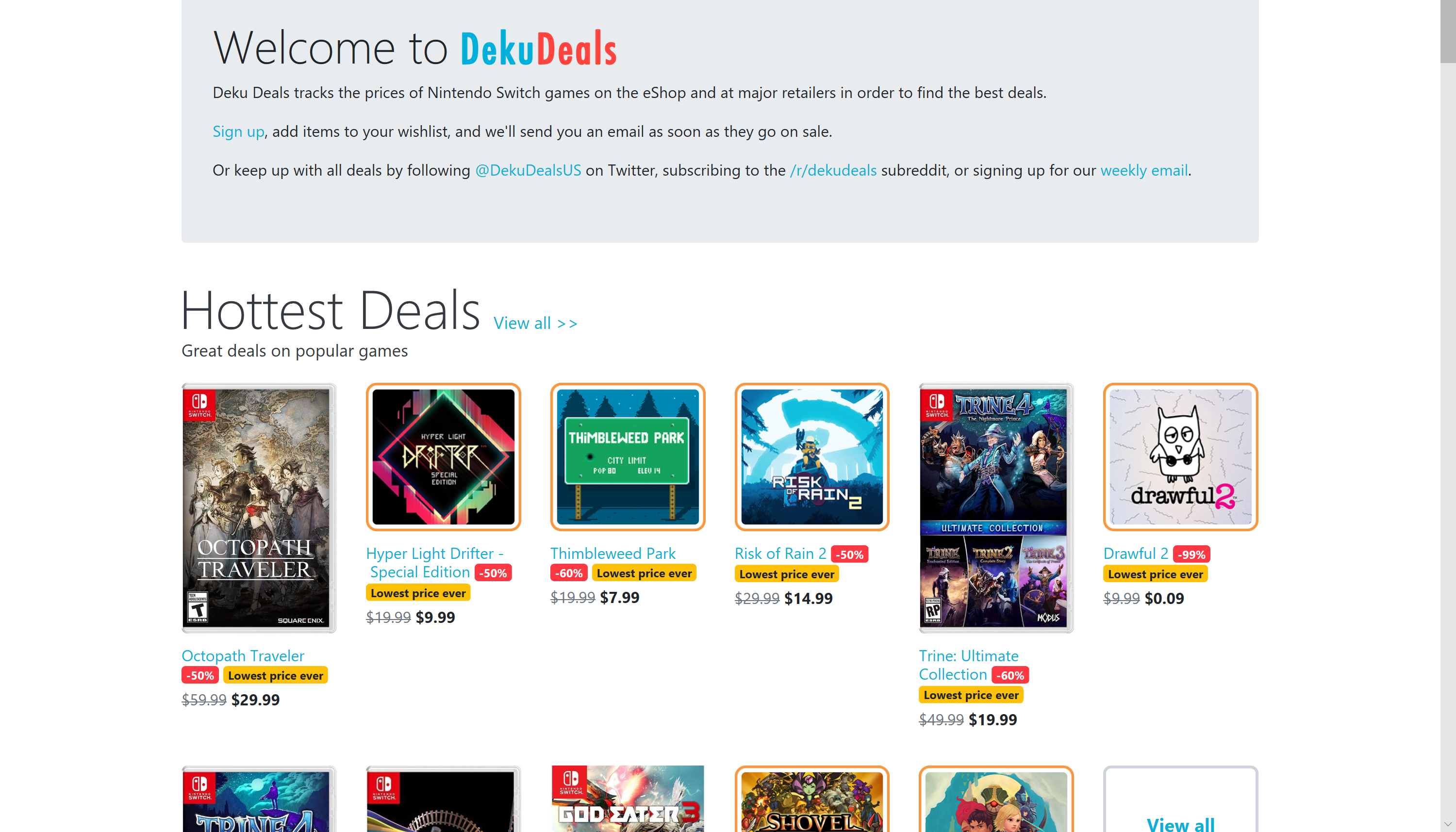 DekuDeals + eshop-prices