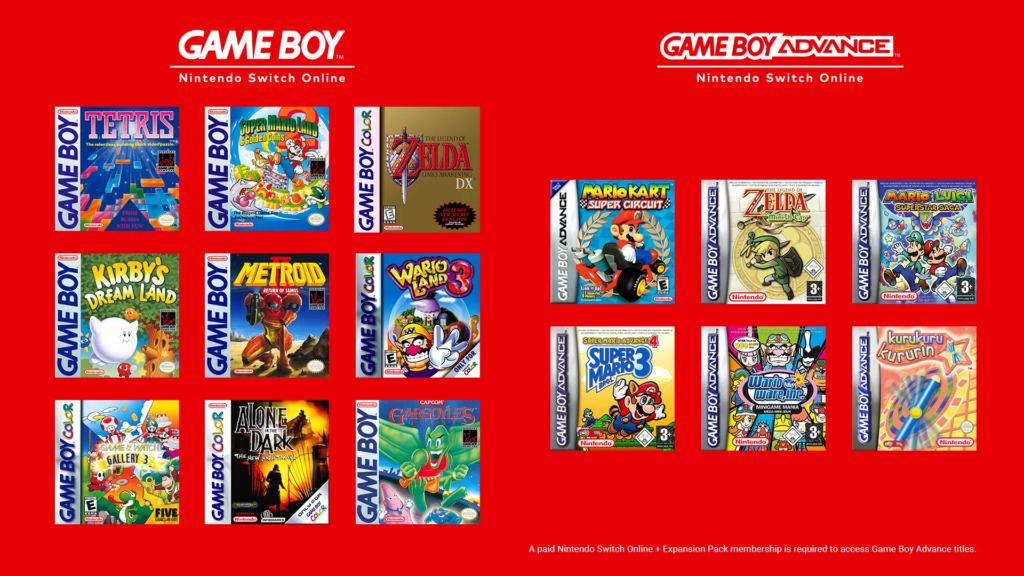 Nintendo Switch Online: New Game Boy and GBA Games in the Works